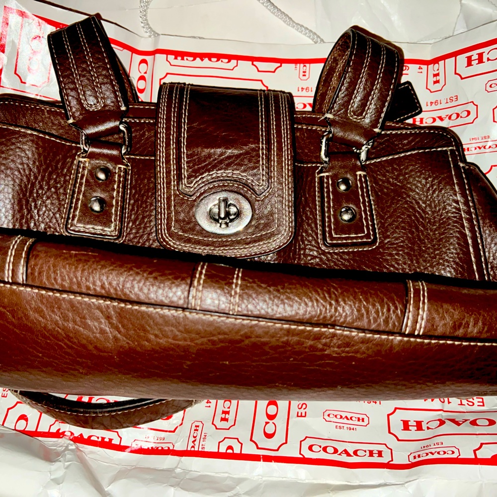 Brown coach bag